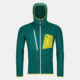 Ortovox Fleece Grid Hoody - Men's, Pacific Green, Small, 8721100036