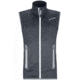 Ortovox Fleece Vest - Mens, Black Steel, Extra Large, 8693900004