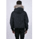OSC Cross Devon Hooded Bomber w/ Coyote Fur Trim - Mens, Blackout, Large, M10CX-Midnight Black-L