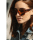 OTIS OSKA Sunglasses, Trans Tortoise Haze/Brown Polar, 54-21-145, 132-2001P