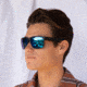 OTIS RAMBLER Sunglasses, Matte Black/Mirror Blue Polar, 58-16-129, 137-2101P