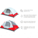 Outbound 5-Person 3-Season Instant Pop-Up Dome Tent w/ Carry Bag and Rainfly, CTI0763238
