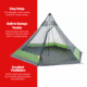 Outbound 6-Person 2-Season Backyard Festival Tent w/ Carry Bag and Rainfly, Green, CTI3996508