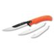 Outdoor Edge Cutlery Razormax Fixed Blade Knife, 3.5in Drop Point 420J2 Blade, Orange Rubberized TPR Handle, RMB-20