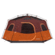 Outdoor Products 8 Person Hexagon Tent With Led Lighted Poles, Orange/Maroon, 50029