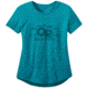 Outdoor Research Advocate Tee - Womens, Washed Peacock Heather, Medium, 2709311655007