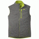 Outdoor Research Ascendant Vest, Men's, Pewter/Lemongrass, M 254011-pt/lemgr-M