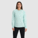 Outdoor Research Echo Long Sleeve Tee - Womens, Calcite, Large, 2876572446008
