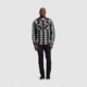 Outdoor Research Feedback Flannel Twill Shirt - Mens, Black Plaid, Medium, 3005131107007