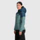 Outdoor Research Helium Down Hoodie Jacket - Womens, Neptune/Harbor, XL, 2775912786009