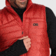 Outdoor Research Helium Down Vest - Mens, Cranberry, Small, 2775740420-S