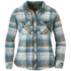 Outdoor Research Kalaloch Reversible Shirt Jacket - Womens, Peacock Plaid, Small, 2681341414006