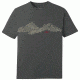 Outdoor Research Mountain Stripe Tee, Mens, Charcoal, XL, 265930-charcoal-XL