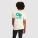Outdoor Research OR Lockup Back Logo T-Shirt, Sand/Verdant, Medium, 2895462622007