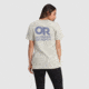 Outdoor Research OR Lockup Back Logo T-Shirt, Slate/Topaz, Small, 2895462623006