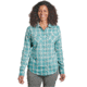 Outdoor Research Passage Long Sleeve Shirt - Womens, Seaglass Plaid, Extra Small, 2692631517005