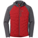 Outdoor Research Refuge Hybrid Hooded Jacket - Mens, Tomato/Storm, Small, 2691801315006