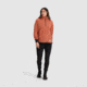 Outdoor Research Trail Mix Quarter Zip Pullover - Womens, Cinnamon/Black, Extra Large, 3001392615009