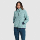 Outdoor Research Trail Mix Quarter Zip Pullover - Womens, Sage/Naval Blue, Extra Small, 3001392614005