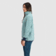 Outdoor Research Trail Mix Quarter Zip Pullover - Womens, Sage/Naval Blue, Extra Small, 3001392614005