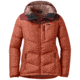 Outdoor Research Transcendent Down Hoodie - Womens, Alpengl/Mddr, Medium, 2681051865007