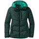 Outdoor Research Transcendent Down Hoodie - Womens, Fir, Small, 2681051858006