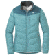 Outdoor Research Transcendent Down Jacket - Womens, Seaglass/Washed Peacock, Extra Small, 2681061384005