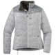 Outdoor Research Transcendent Down Jacket - Womens, Smoke/Light Pewter, Large, 2681061620008
