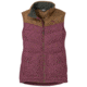 Outdoor Research Transcendent Down Vest - Womens, Garnet/Saddle, Extra Small, 2681071396005