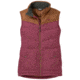 Outdoor Research Transcendent Down Vest - Womens, Garnet/Saddle, XL, 2681071396009