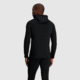 Outdoor Research Vigor Grid Fleece Full Zip Hoodie - Mens, Black, Small, 3005030001006