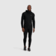 Outdoor Research Vigor Grid Fleece Full Zip Hoodie - Mens, Black, Small, 3005030001006