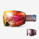 Outdoormaster Eagle Toric+Cylindrical Ski Goggles, Sapphire Blue VLT 33% Optimized Toric Lens + Rose Gold VLT 17% Optimized Cylindrical Lens, 803840