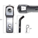 Overland Vehicle Systems Aluminum Receiver Mount, Raw, 19109902
