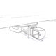 Overland Vehicle Systems Aluminum Receiver Mount, Raw, 19109902