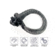 Overland Vehicle Systems Combo Pack Soft Shackle 5/8in With Collar 44,500 lb. and Aluminum Receiver Mount, Raw, 21-6580
