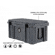Overland Vehicle Systems D.B.S. Dry Box w/ Wheels, Drain and Bottle Opener, Dark Grey, 169 QT, 40100031