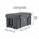 Overland Vehicle Systems D.B.S. Dry Box w/ Wheels, Drain and Bottle Opener, Dark Grey, 169 QT, 40100031