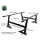 Overland Vehicle Systems Freedom Rack Systems, 6.5ft Truck Bed, Uprights, Cross Bars and Side Support Bars, Black, 22040200
