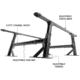 Overland Vehicle Systems Freedom Rack Systems, 6.5ft Truck Bed, Uprights, Cross Bars and Side Support Bars, Black, 22040200
