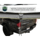 Overland Vehicle Systems Nomadic Awning 270 Degree and Wall 1, 2, &amp; 3, w/Mounting Brackets, Passenger Side, Dark Gray, 19549907
