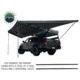 Overland Vehicle Systems Nomadic Awning Tent 180 Degree 88 SF of Shelter With Zip In Wall, Dark Gray, 19619907