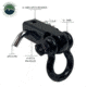 Overland Vehicle Systems Receiver Mount Recovery Shackle, 3/4in, 4.75 Ton, Black, 19109901