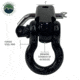 Overland Vehicle Systems Receiver Mount Recovery Shackle, 3/4in, 4.75 Ton, Black, 19109901