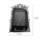 Overland Vehicle Systems Wild Land Camping Gear Changing Room, Shower, Grey, 5 x 5 x 6.75 ft, 26019914