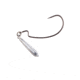 Owner Hooks JigRig Soft Plastic Hook with Tungsten Weight, 3/16oz, Needle Point, Z Bend, Light Wire, Black Chrome, Size 3/0, 2 Per Pack, 5117-033