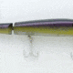 P-Line Angry Eye Predator Jointed Minnow Bait, 6.5in, Purple/Chartreuse/Blue, PPAE-144-1251-3041