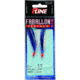 P-Line Farallon Feather 2 Hooks, 3/0, Blue/White, FF-3/0-BL/W
