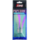 P-Line Popcorn Krill Rig, 2-Hook, 5/0, Red Head Red / White Feathers, PPK5/0-R/RW