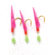 P-Line Shad Sabiki Rig 3 Hook Size 4 Sabiki Rig, Natural Shad, PSSMN-4